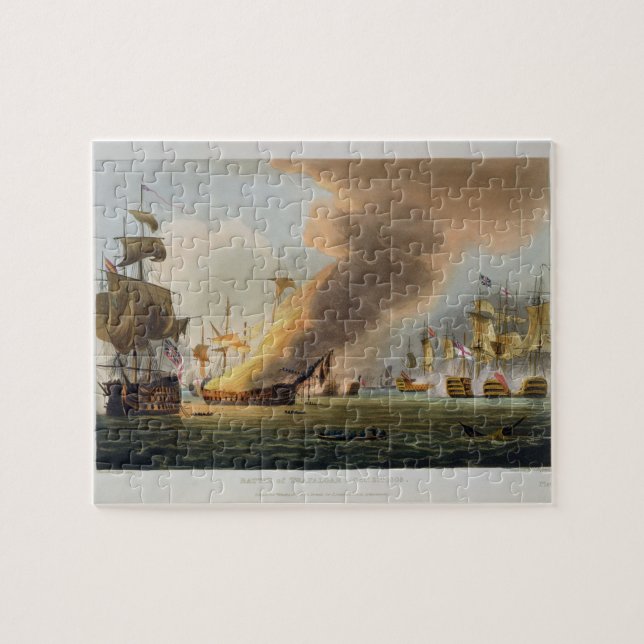 Die Schlacht von Trafalgar am 21. Oktober 1805 Puzzle (Horizontal)