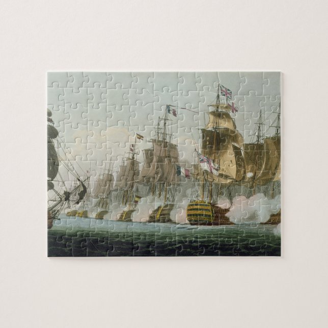 Die Schlacht von Trafalgar am 21. Oktober 1805 Puzzle (Horizontal)