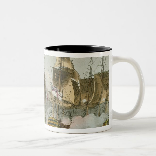 Die Schlacht von Trafalgar am 21. Oktober 1805 Zweifarbige Tasse (Rechts)