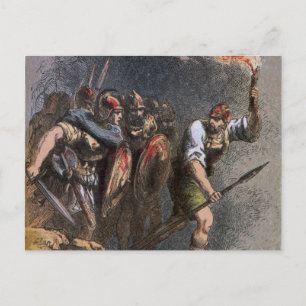 Die Schlacht von Veii Postkarte