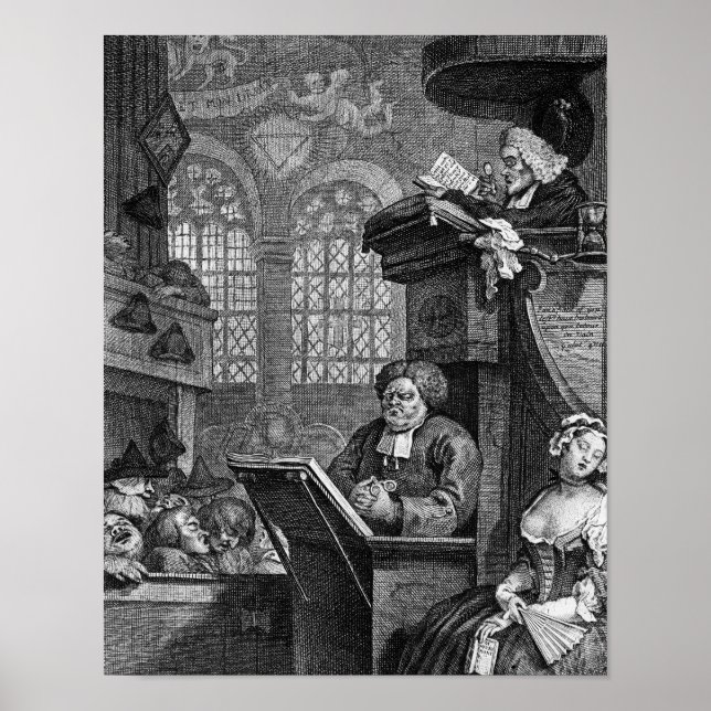 Die schlafende Gemeinde, 1736 Poster (Vorne)