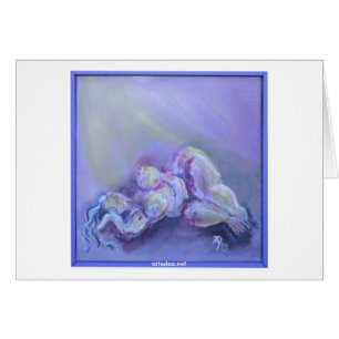 Die Schlafende - Grußkarte