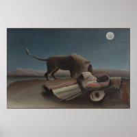 Die schlafende Sinti und Roma von Henri Rousseau