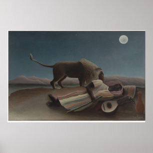 Die schlafende Sinti und Roma von Henri Rousseau Poster