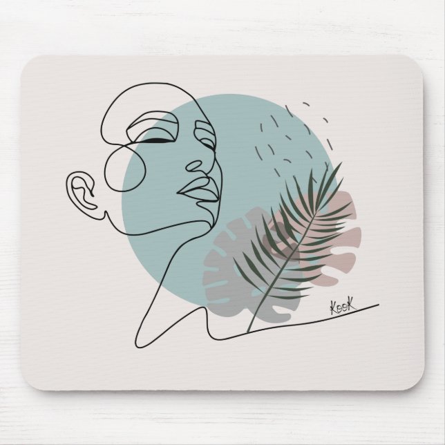 Die schlafende Träumerin Mousepad (Vorne)