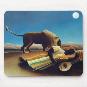 "Die schlafende Zigeunerin" von Henri Rousseau Mousepad
