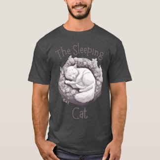 Die Schlafkatze ist ein niedlicher Katze-Schlafjun T-Shirt