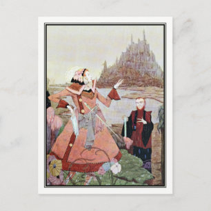 Die Schlafschönheit von Harry Clarke Postkarte