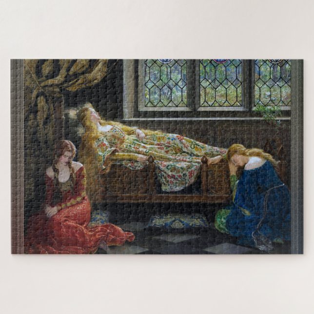 Die Schlafschönheit von John Collier Puzzle (Horizontal)