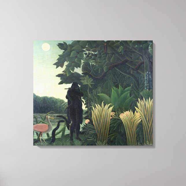 Die Schlange Charmer, 1907 Leinwanddruck (Vorderseite)