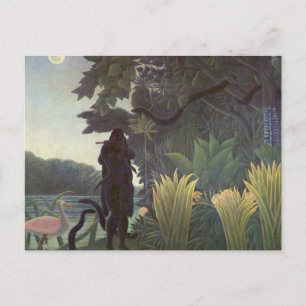 Die Schlange Charmer von Henri Rousseau Postcard Postkarte