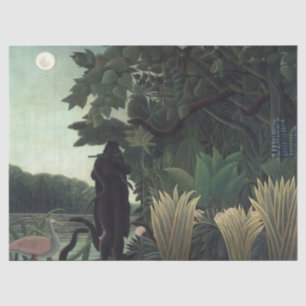 Die Schlange Charmer von Henri Rousseau Seidenpapier