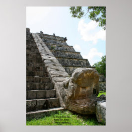 Die Schlange, Chichen Ixta, Maya Ruins, Mexiko Poster