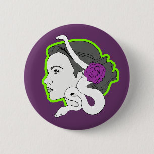 Die Schlangenlady Button