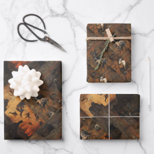 Die Schlechtigkeit der Menschheit vor der Flut Geschenkpapier Set