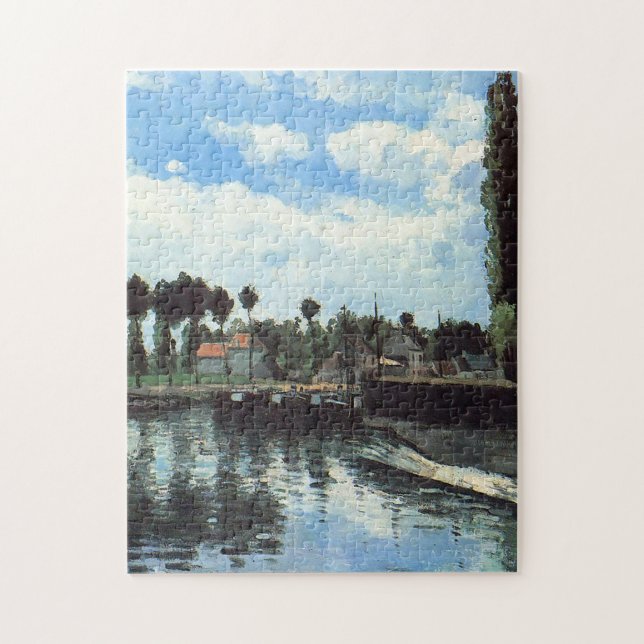 Die Schleuse Pontoise von Camille Pissarro Puzzle (Vertikal)