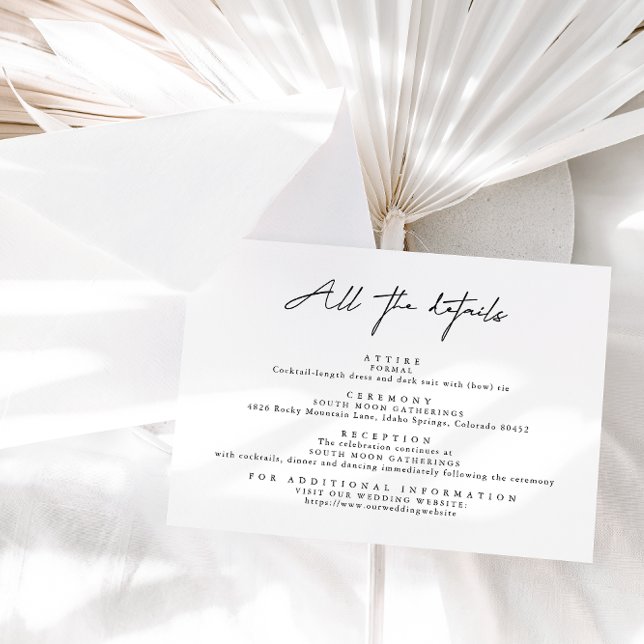 Die schlichten, modernen Schwarz-Weiß-Elemente sin Begleitkarte (Von Creator hochgeladen)