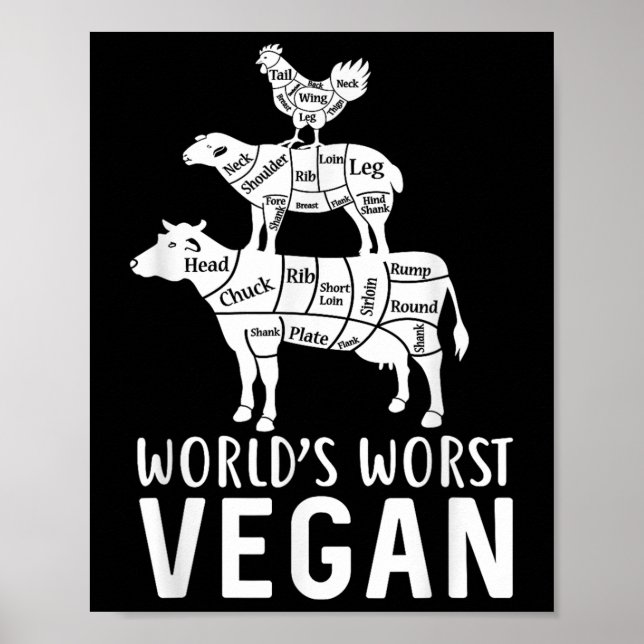 Die schlimmsten Veganen Welten Poster (Vorne)