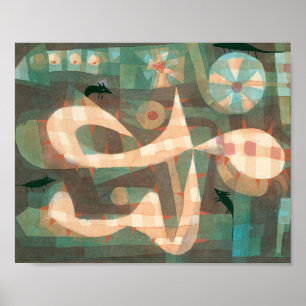 Die Schlinge mit den Mäusen : Paul Klee 1923 Poster