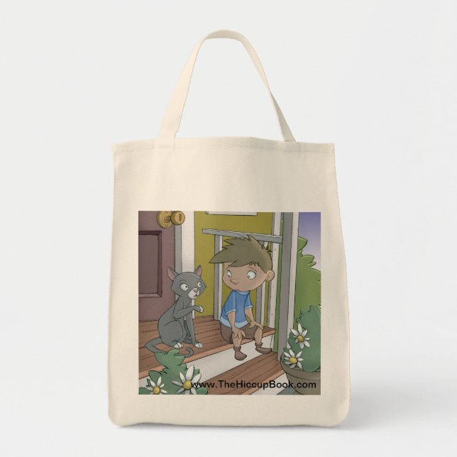 Die Schluckauf-Buchlebensmittelgeschäft-Tasche - Tragetasche (Vorne)