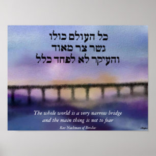 Die schmale Bridge-Leinwand Poster