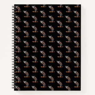 Die schmelzende Giraffe Lustige surrealistische Ku Notizbuch