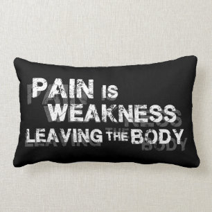 Die Schmerz sind die Schwäche, die den Körper Lendenkissen