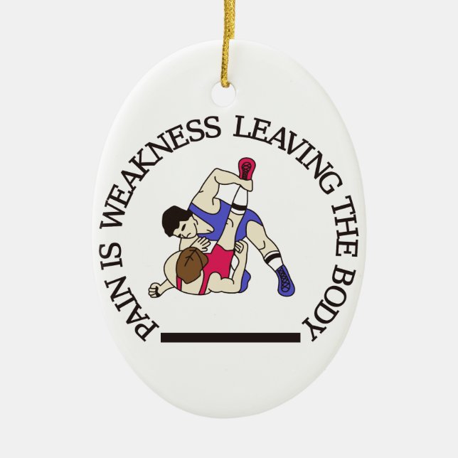 Die Schmerz sind… Keramikornament (Vorne)