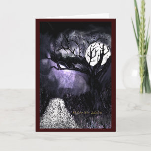 "DIE SCHMERZSTE DUNKLE" GREETKARTE KARTE