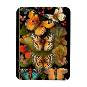 Die Schmetterlinge Moderner Haeckel Magnet