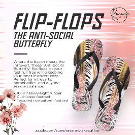 Die Schmetterlingsflecken gegen die Gesellschaft Flip Flops