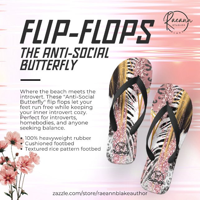 Die Schmetterlingsflecken gegen die Gesellschaft Flip Flops (Von Creator hochgeladen)
