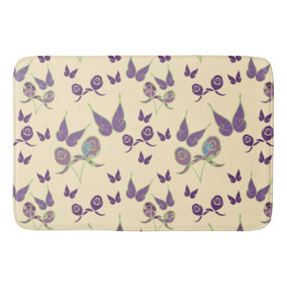 Die Schmetterlingsfreude in der Sahne-Badematte Badematte