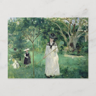 Die Schmetterlingsjagd, 1874 Postkarte