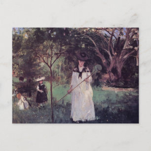 Die Schmetterlingsjagd durch Berthe Morisot Postca Postkarte