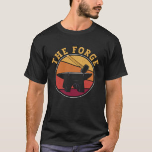 Die Schmiede Retro Liebt Pferd Hufschmied Schmied T-Shirt