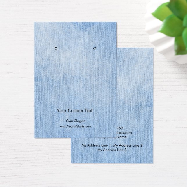 Die Schmuck-Display-Karte verdienen, Vintage Denim (Schreibtisch)