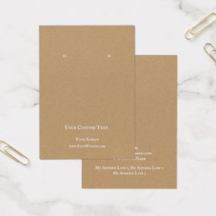 Die Schmuckkarte "Earring Jewelier Display Card", 