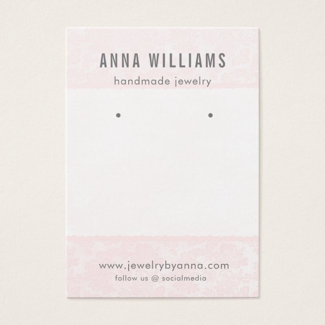 Die Schmuckkarte "Earring Jewelier Display Card" ・ (Vorderseite)