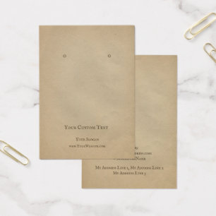 Die Schmuckkarte "Earring Jewelier Display Card", 