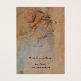 Die Schmuckkarte Earring, Vintages Retropapier