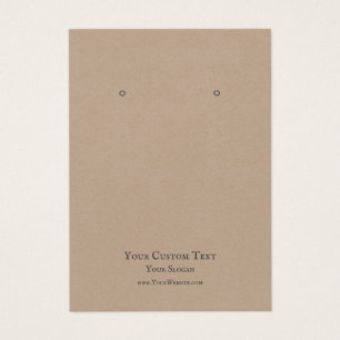 Die Schmuckkarte, rustikale Kraft erden