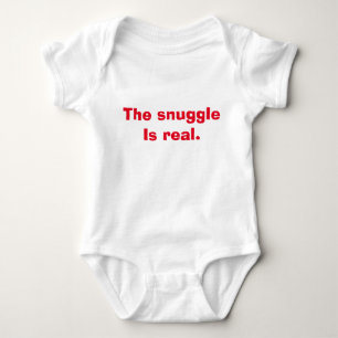Die Schnauze ist ein echtes Baby-Shirt Baby Strampler