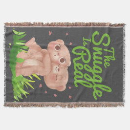 Die Schnecke ist ein echter Niedlicher Bärenhaufen Decke