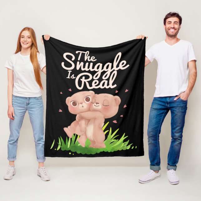 Die Schnecke ist ein echter Niedlicher Bärenhaufen Fleecedecke (Beispiel)