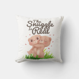 Die Schnecke ist ein echter Niedlicher Bärenhaufen Kissen