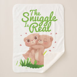 Die Schnecke ist ein echter Niedlicher Bärenhaufen Sherpadecke