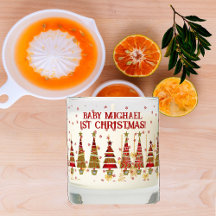 Die Schneeflocken des Babys sind die ersten Weihna