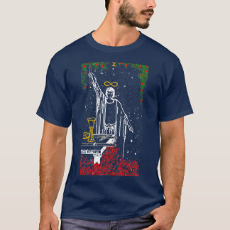 Die schneegedeckte Tarot-Karte des Zauberers für W T-Shirt