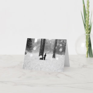 'Die Schneesturm'-Karte - Glück/Gute Zeiten Feiertagskarte